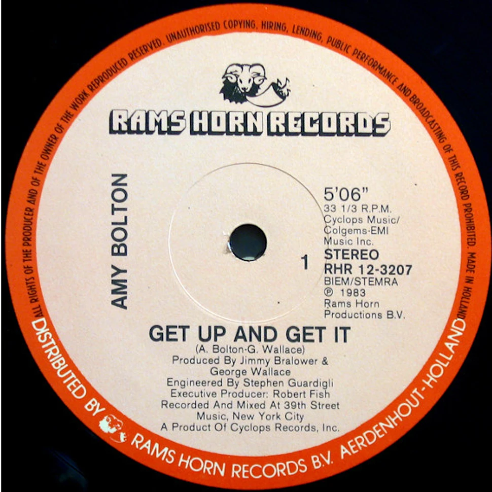 Amy Bolton - Get Up And Get It