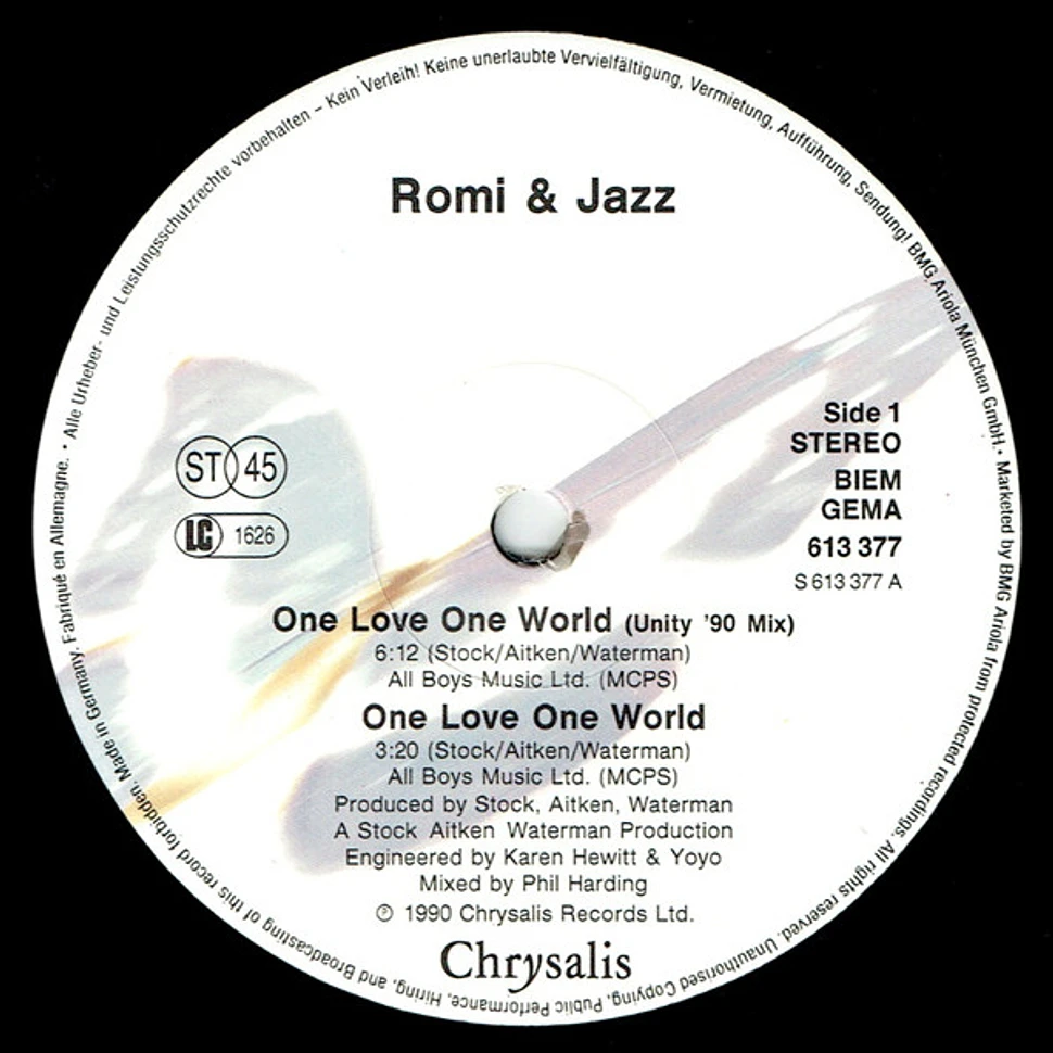 Romi & Jazz - One Love One World