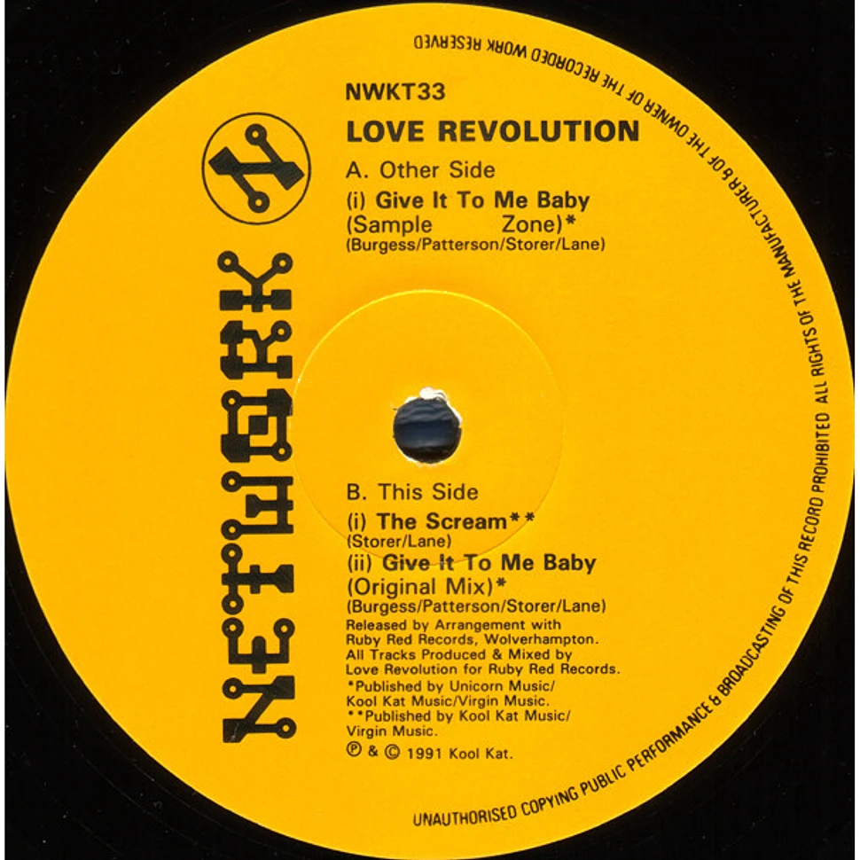 Love Revolution - Give It To Me Baby