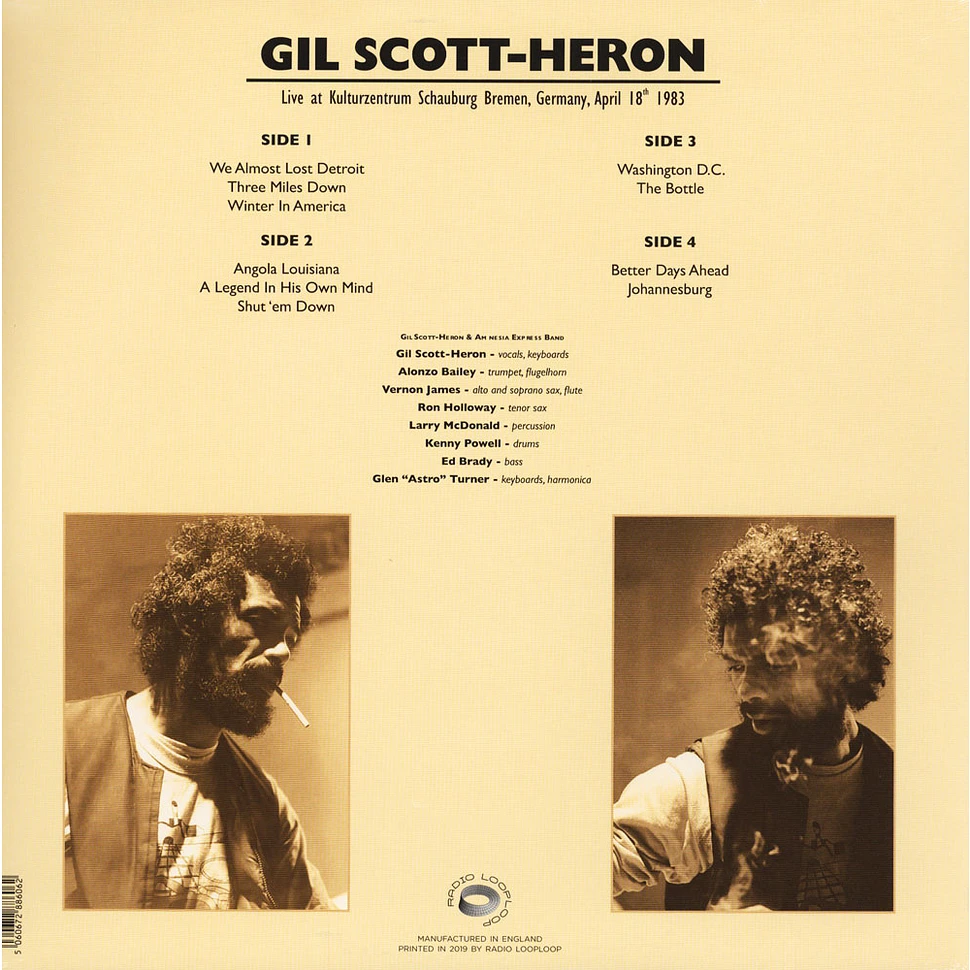 Gil Scott-Heron - Live At Kulturzentrum Schauburg 1983