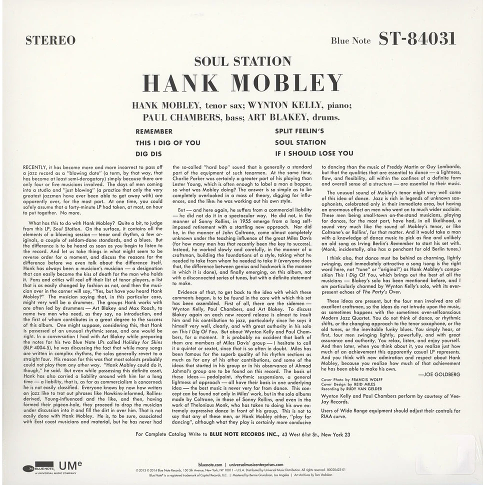 Hank Mobley - Soul Station