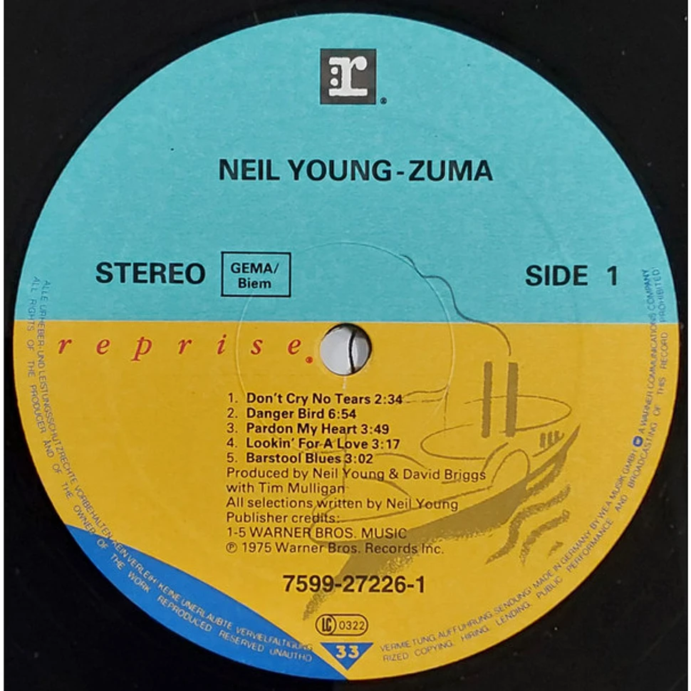 Neil Young with Crazy Horse - Zuma