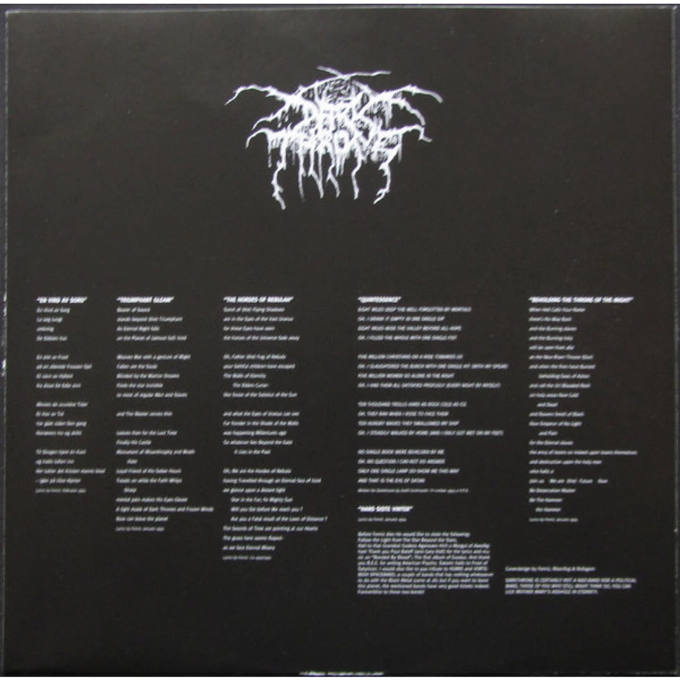 Darkthrone - Panzerfaust