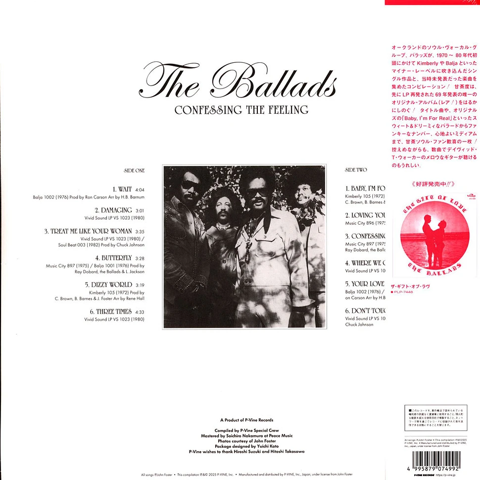 The Ballads - Confessing The Feeling