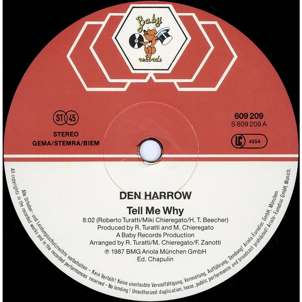 Den Harrow - Tell Me Why