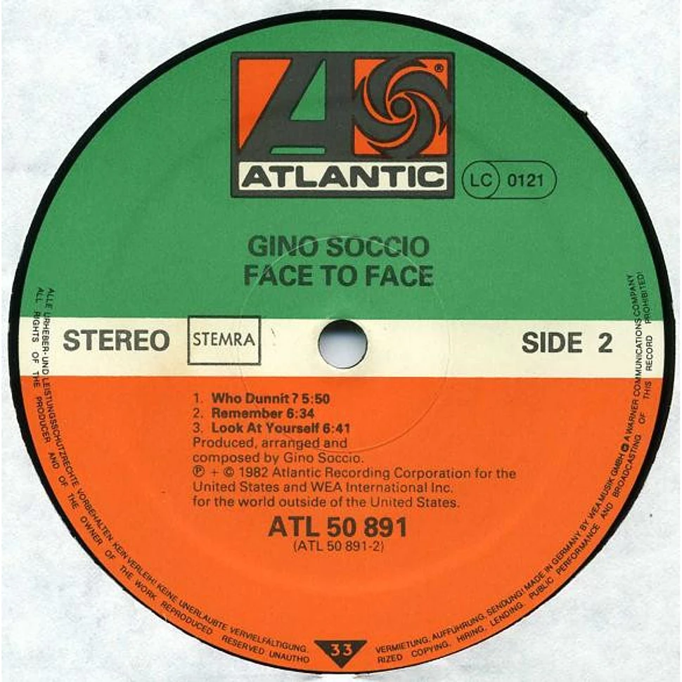 Gino Soccio - Face To Face