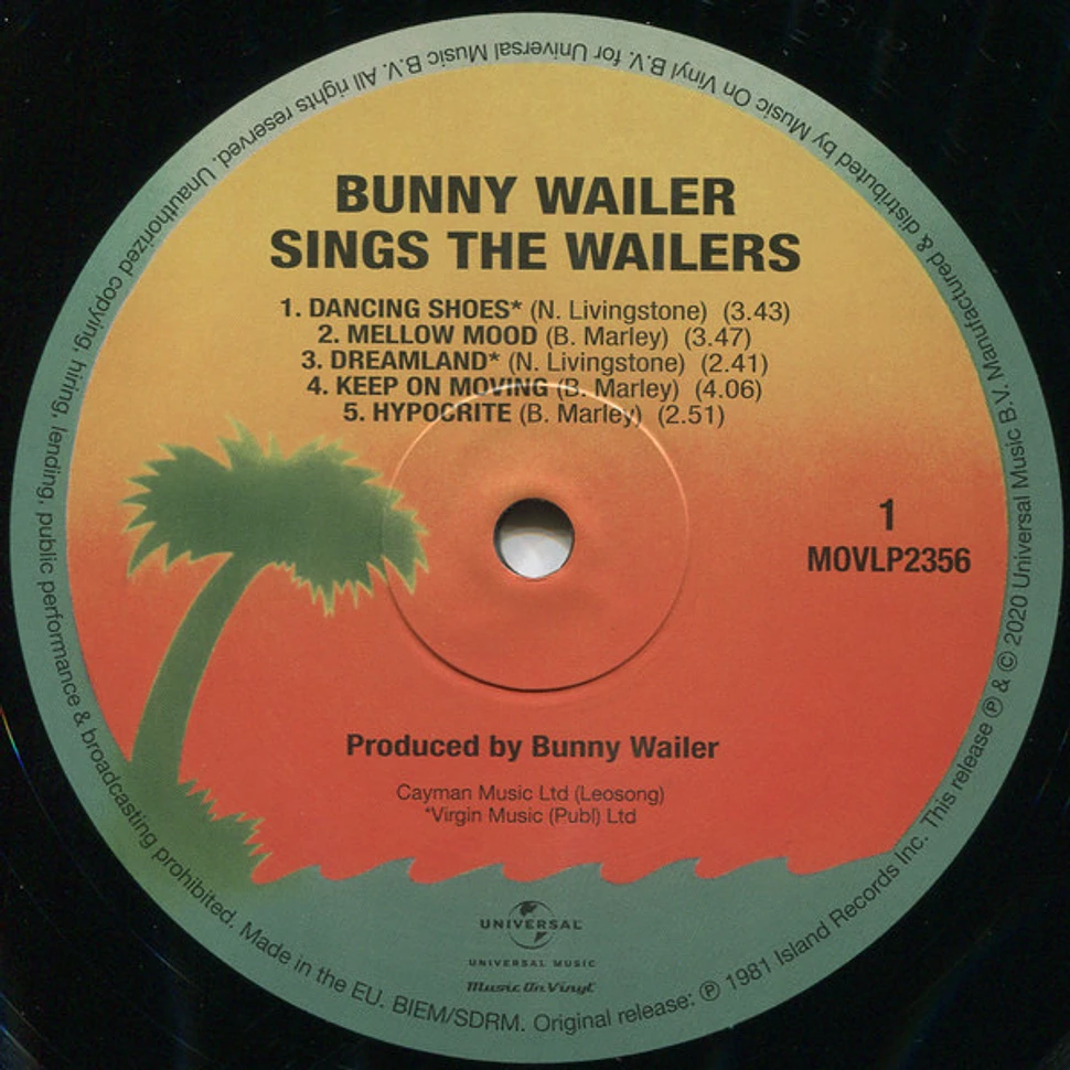 Bunny Wailer - Sings The Wailers