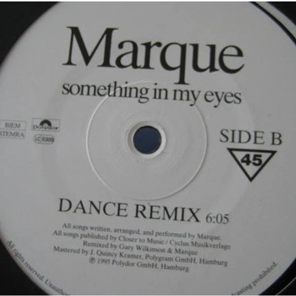 Marque - Something In My Eyes