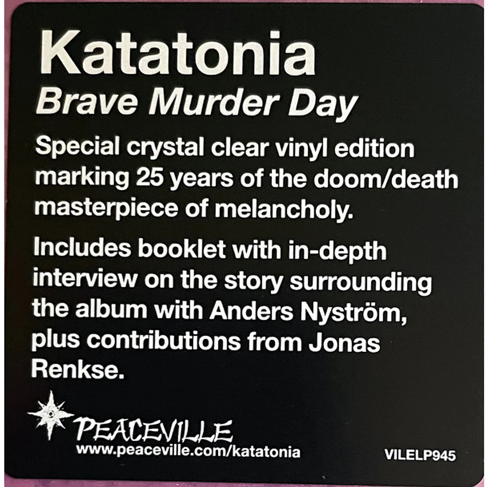 Katatonia - Brave Murder Day