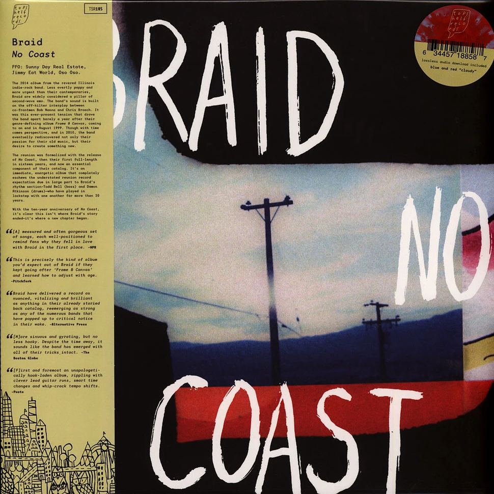 Braid - No Coast Redblue Cloudy Vinyl Edition