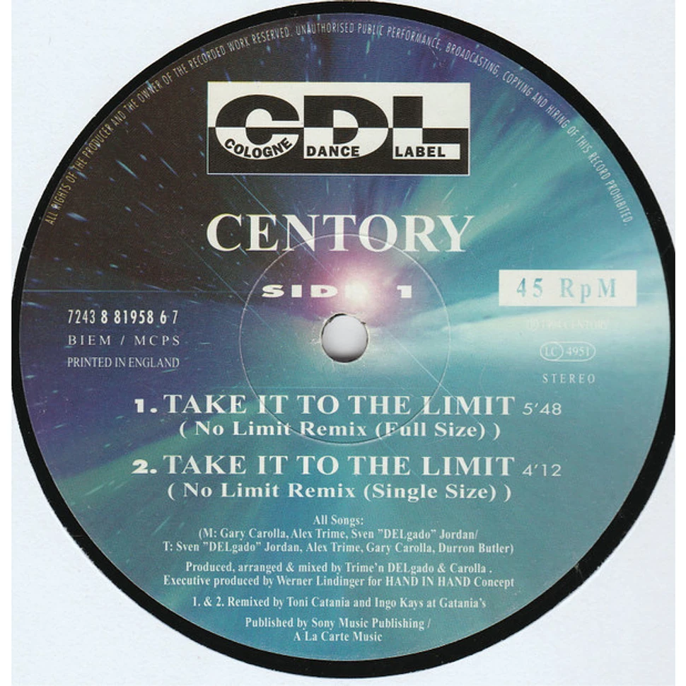 Centory - Take It To The Limit (Remix)