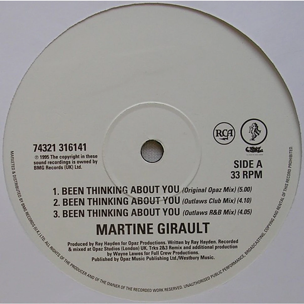 Martine Girault - Been Thinking About You