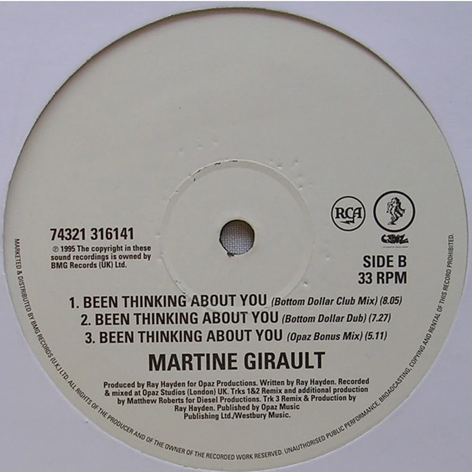 Martine Girault - Been Thinking About You