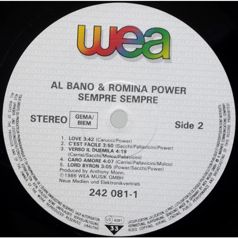 Al Bano & Romina Power - Sempre Sempre