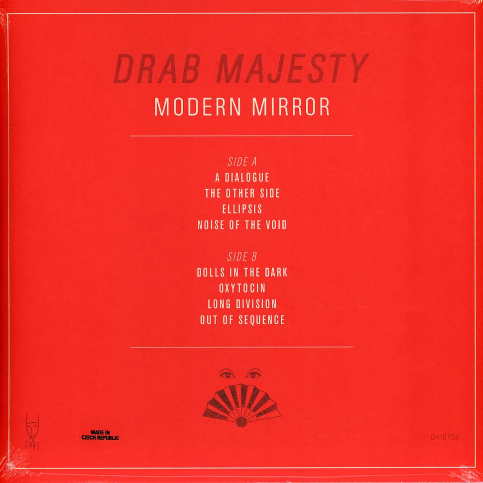 Drab Majesty - Modern Mirror Clear Red & Black Splatter Vinyl Edition