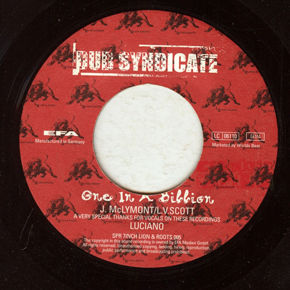 Dub Syndicate - One In A Billion / Time