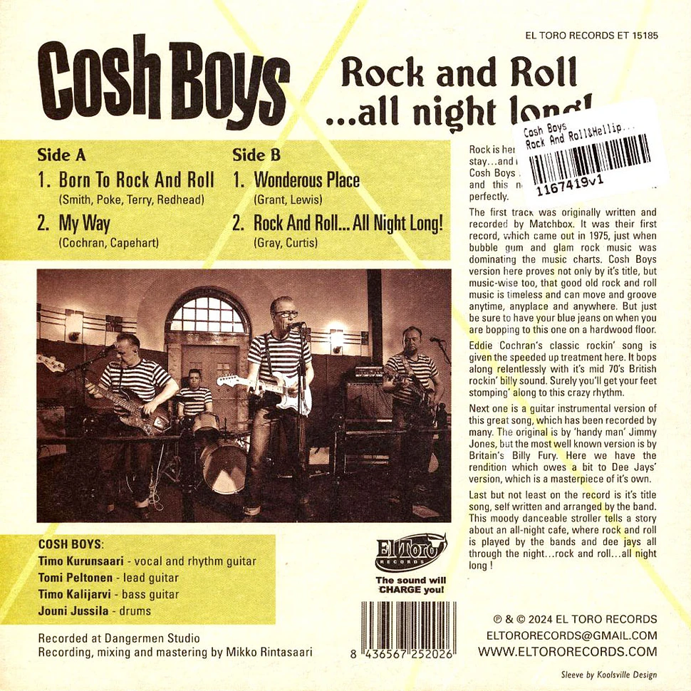 Cosh Boys - Rock And Roll&Hellip; All Night Long! EP