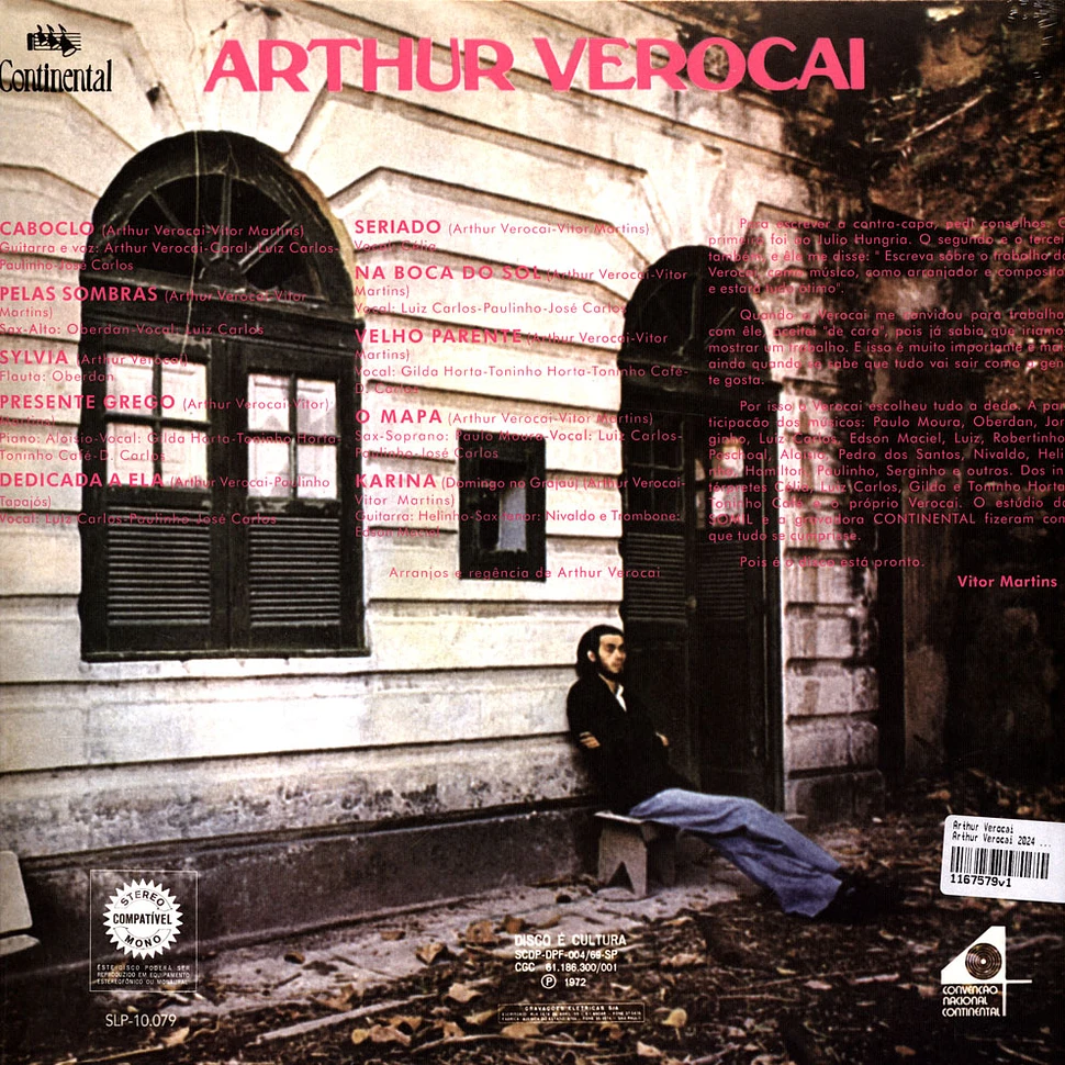 Arthur Verocai - Arthur Verocai 2024 Repress