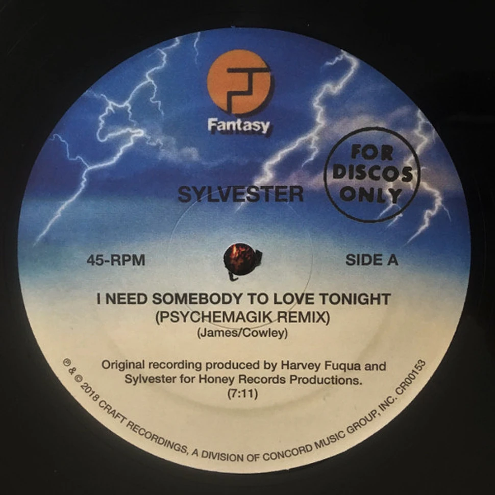 Sylvester - I Need Somebody To Love Tonight (Psychemagik Remix)