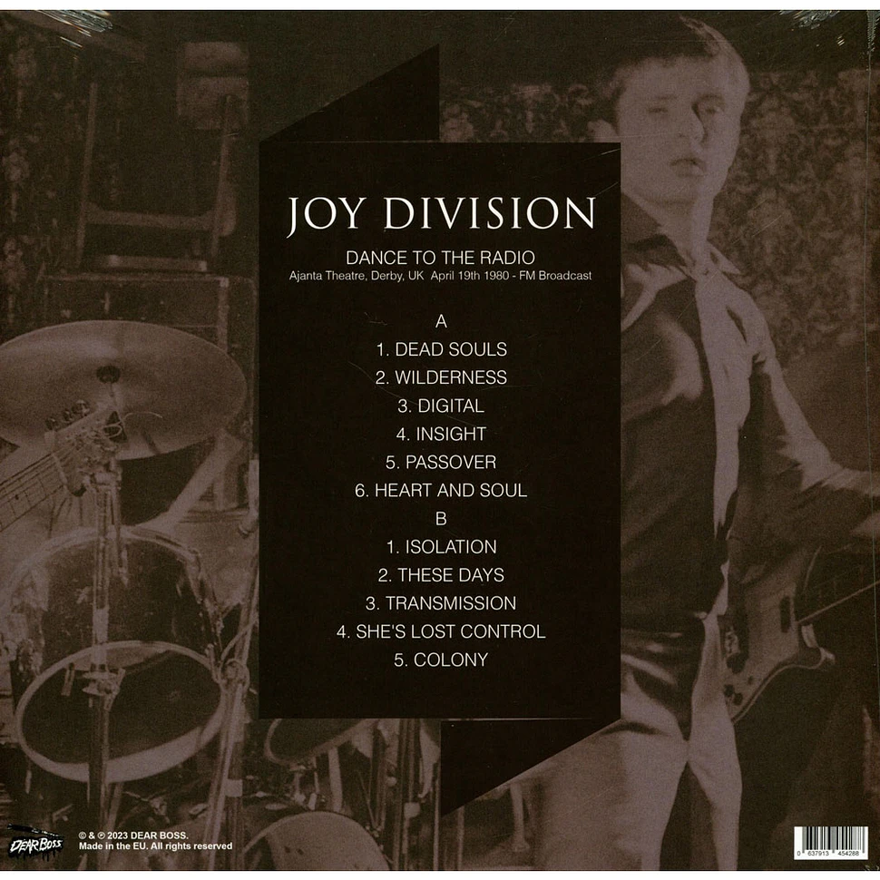 Joy Division - Dance To The Radio: Ajanta Theatre Derby 1980 Black Vinyl Edition