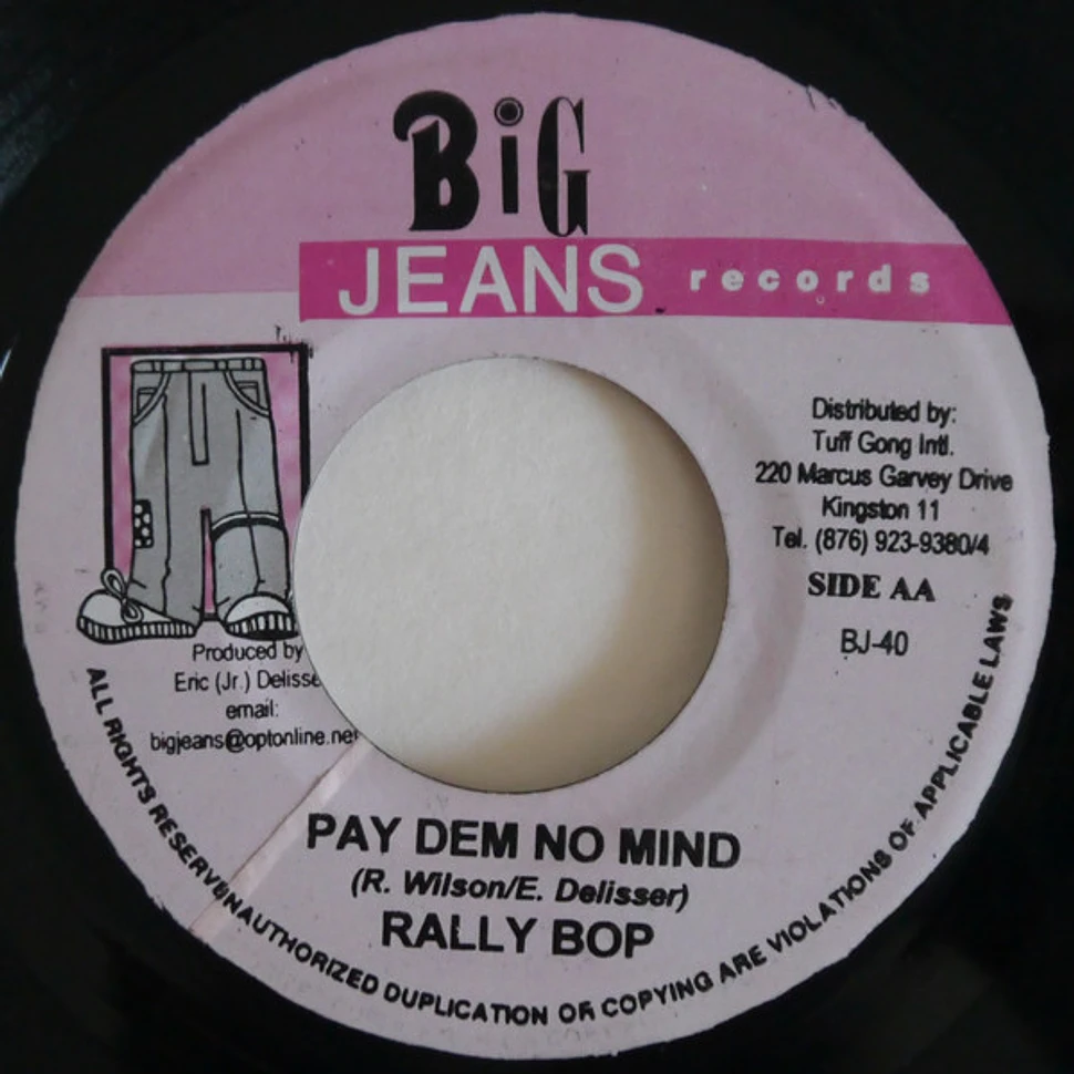 Sizzla / Rally Bop - Blessings From Jah / Pay Dem No Mind