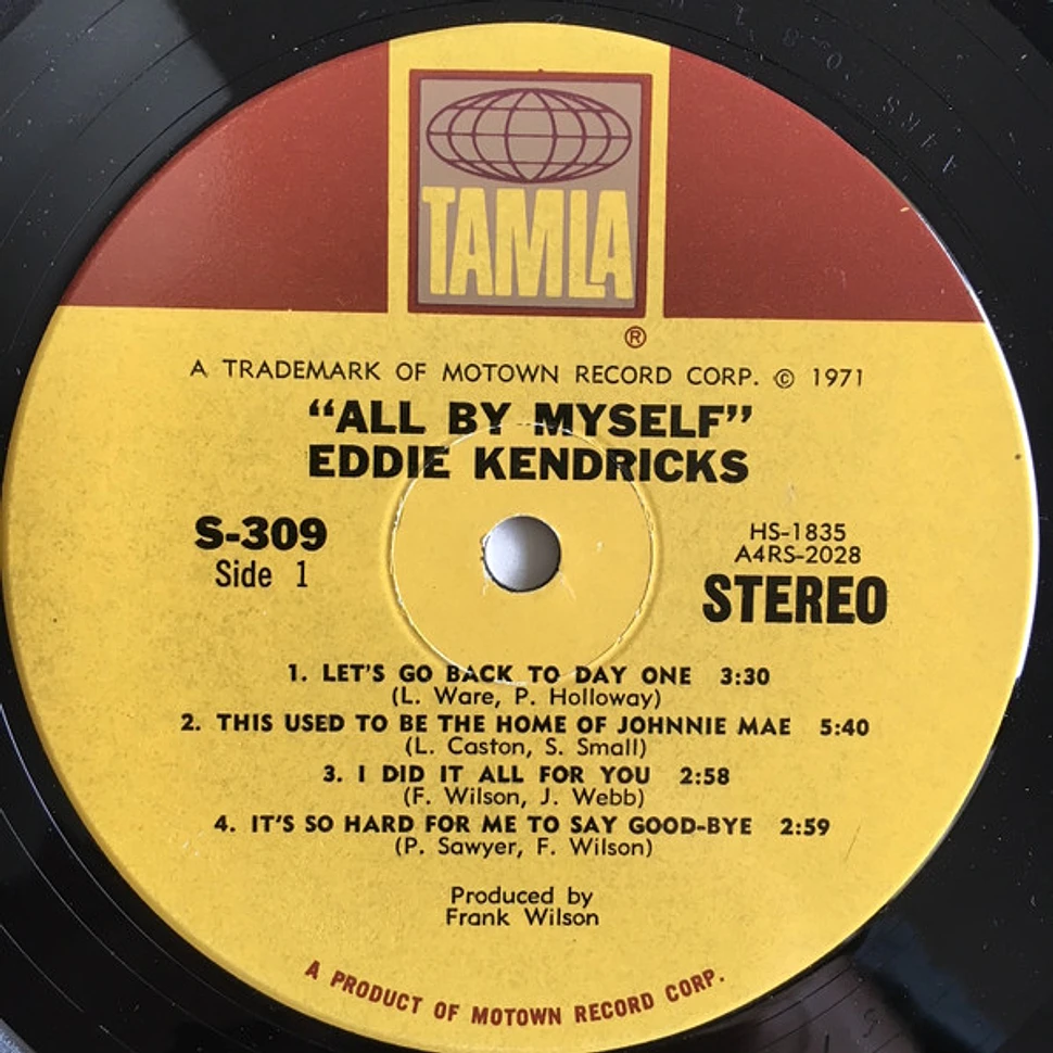 Eddie Kendricks - All By Myself