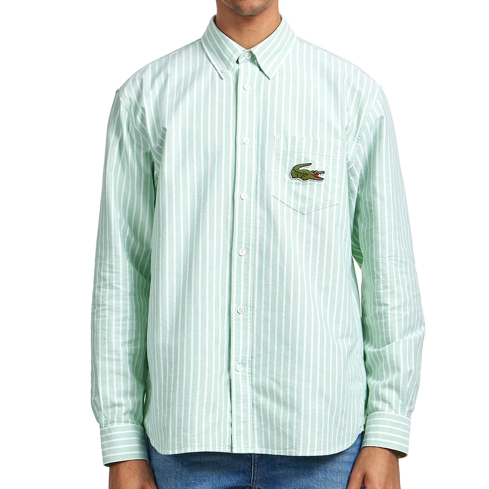 Lacoste - Relaxed Fit Striped Oxford Shirt