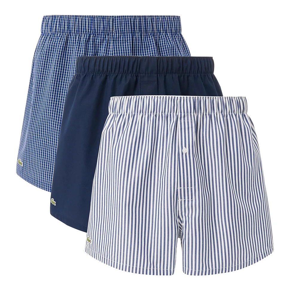 Lacoste - Striped Cotton Boxers (Pack of 3)