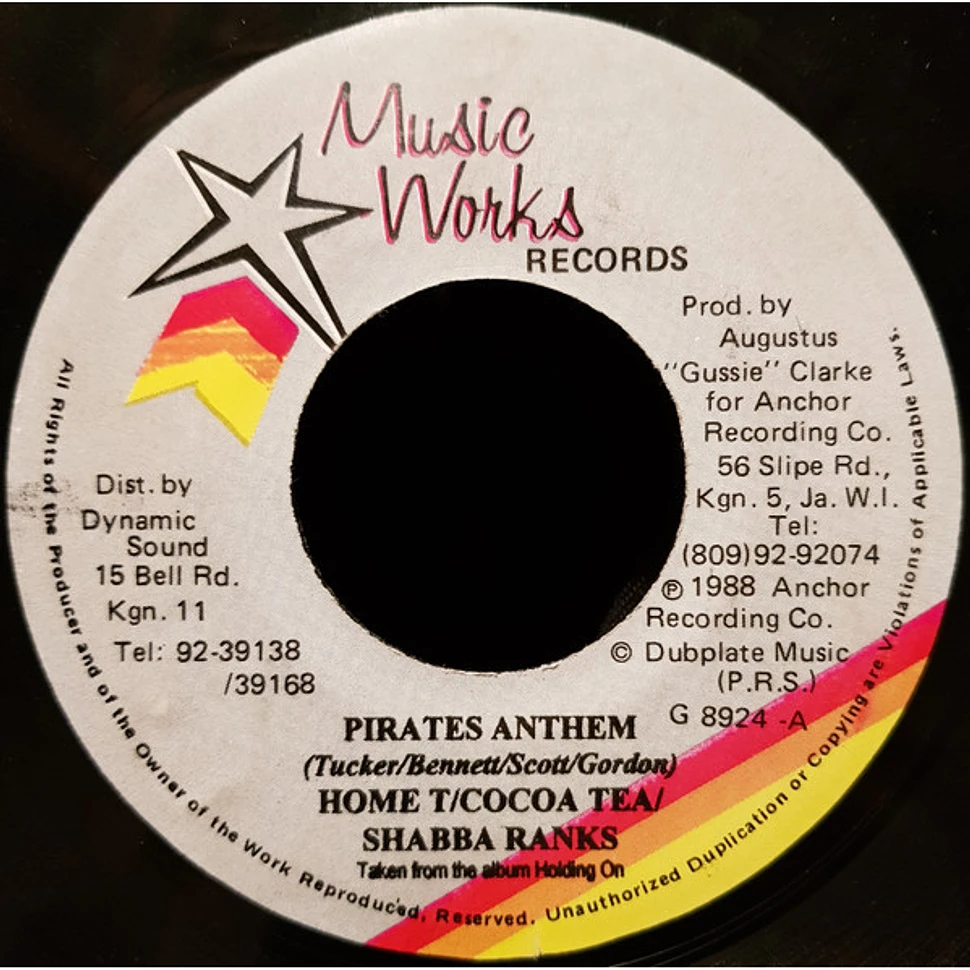 Home T / Cocoa Tea / Shabba Ranks - Pirates Anthem