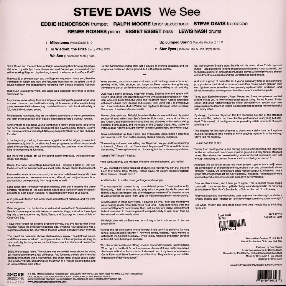 Steve Davis - We See