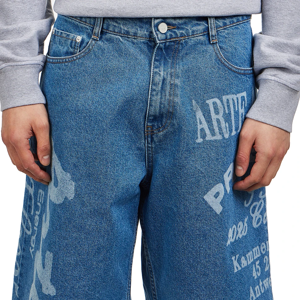 Arte Antwerp - Two Prints Denim Shorts