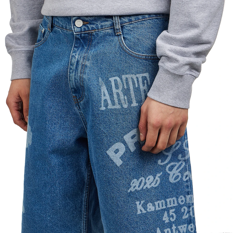 Arte Antwerp - Two Prints Denim Shorts