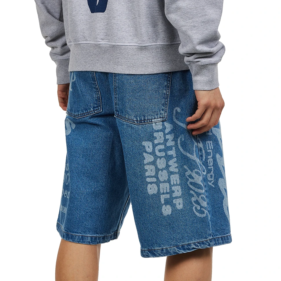 Arte Antwerp - Two Prints Denim Shorts