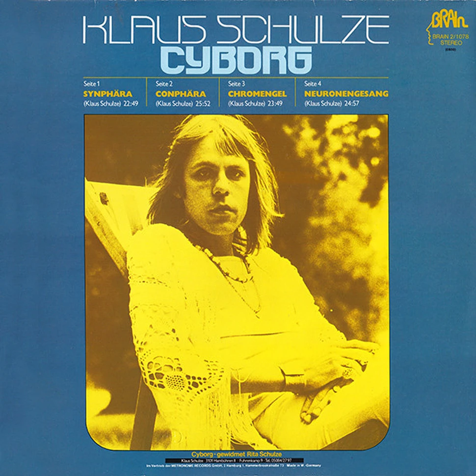 KLAUS SCHULZE CYBORG レコードLP2枚 Klaus Schulze – Cyborg – 2 x Vinyl (Gatefold Sleeve, LP