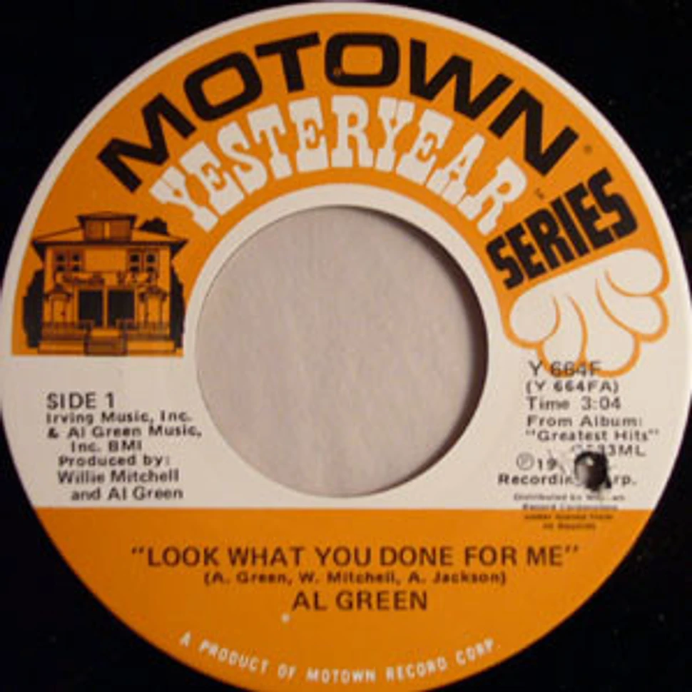 Al Green - Look What You Done For Me / Keep Me Cryin