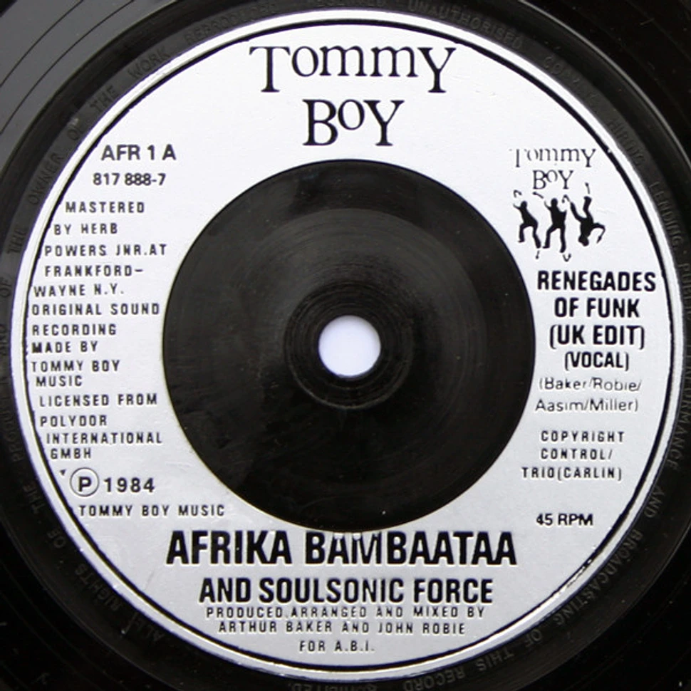 Afrika Bambaataa & Soulsonic Force - Renegades Of Funk