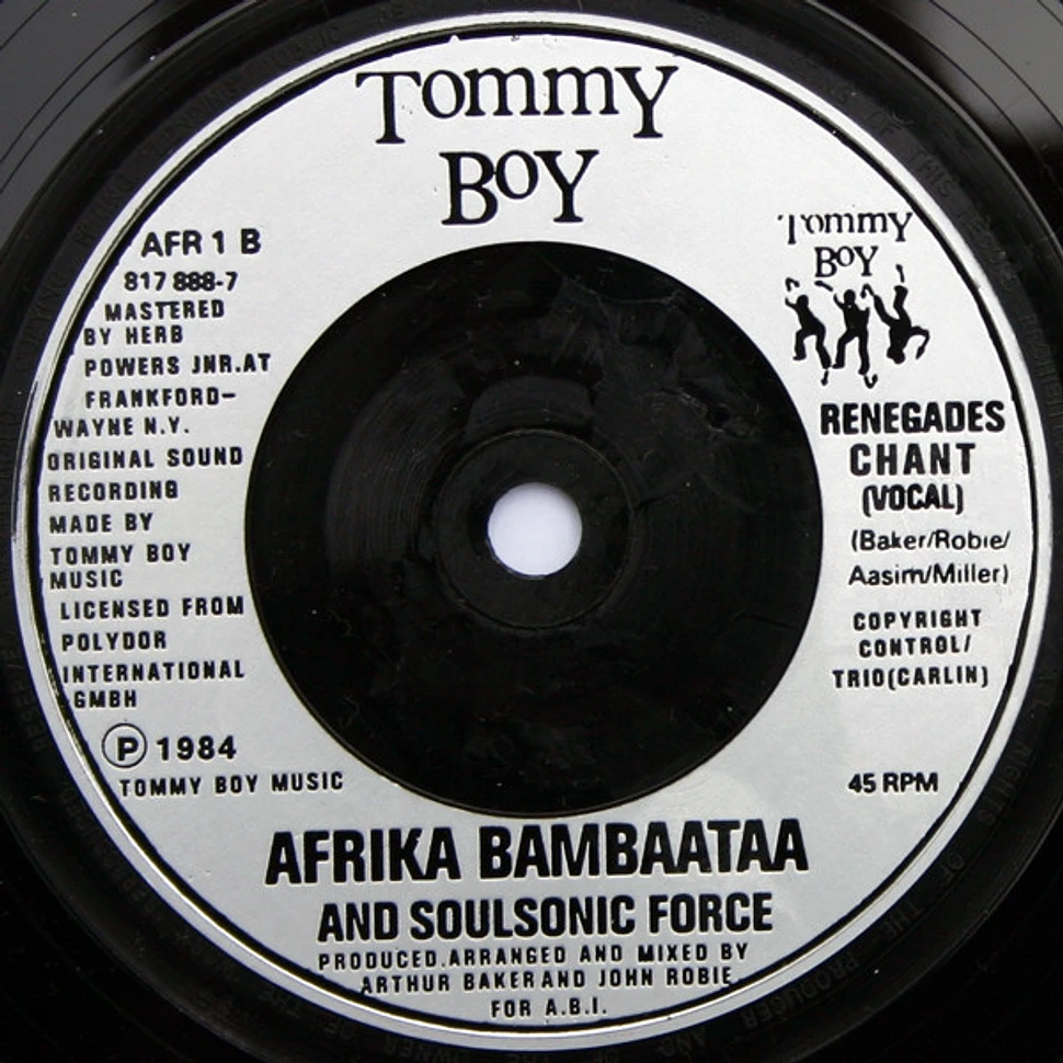 Afrika Bambaataa & Soulsonic Force - Renegades Of Funk