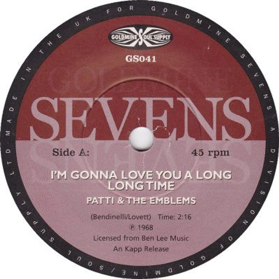 Patty & The Emblems / Ann Byers - I'm Gonna Love You A Long Long Time / I'm Happy Without You