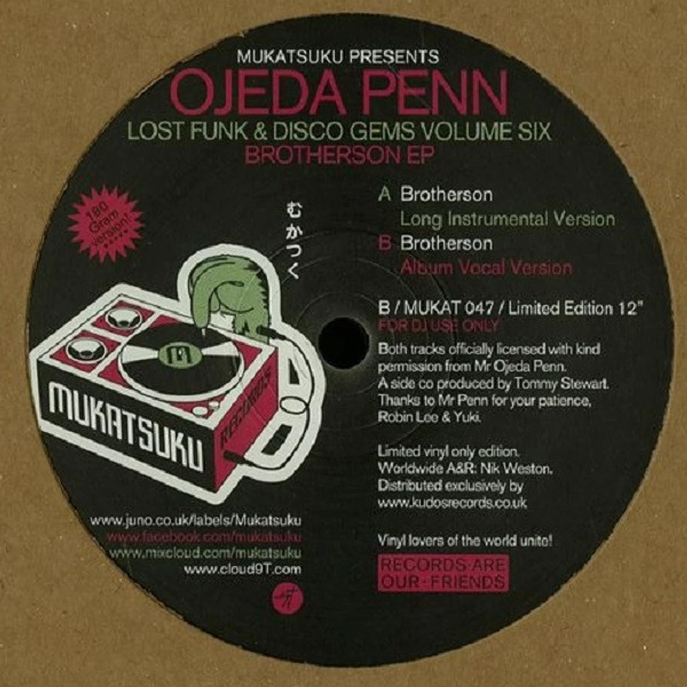 Ojeda Penn - Lost Funk & Disco Gems Volume Six