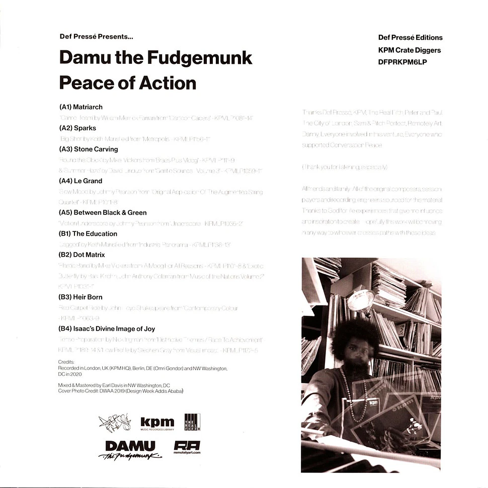 Damu The Fudgemunk - Peace Of Action HHV Exclusive Colored Vinyl Edition