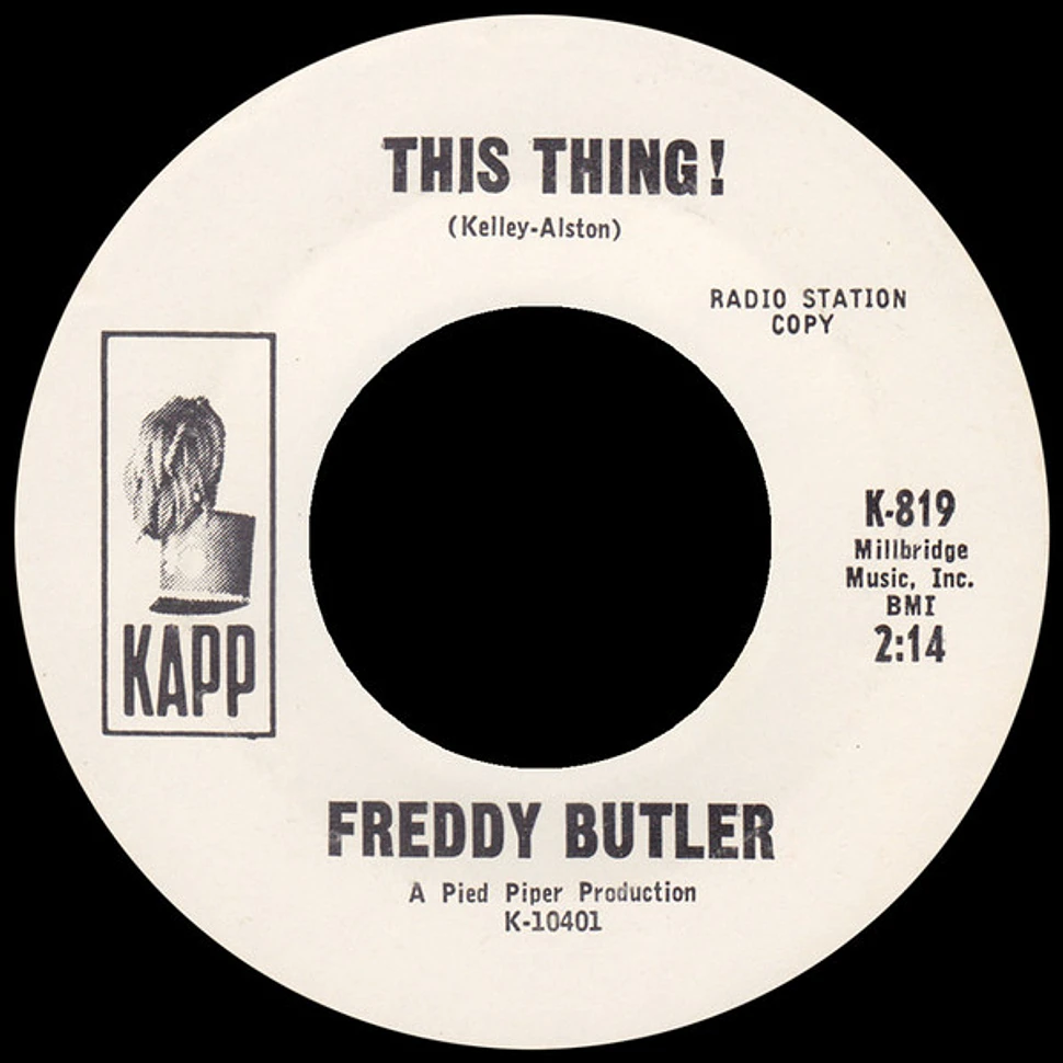 Freddy Butler - There Was A Time