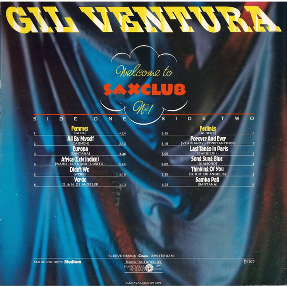 Gil Ventura - Welcome To Saxclub No. 1