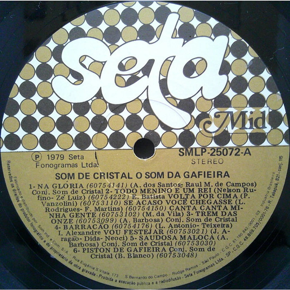 Conjunto Som De Cristal - O Som Da Gafieira