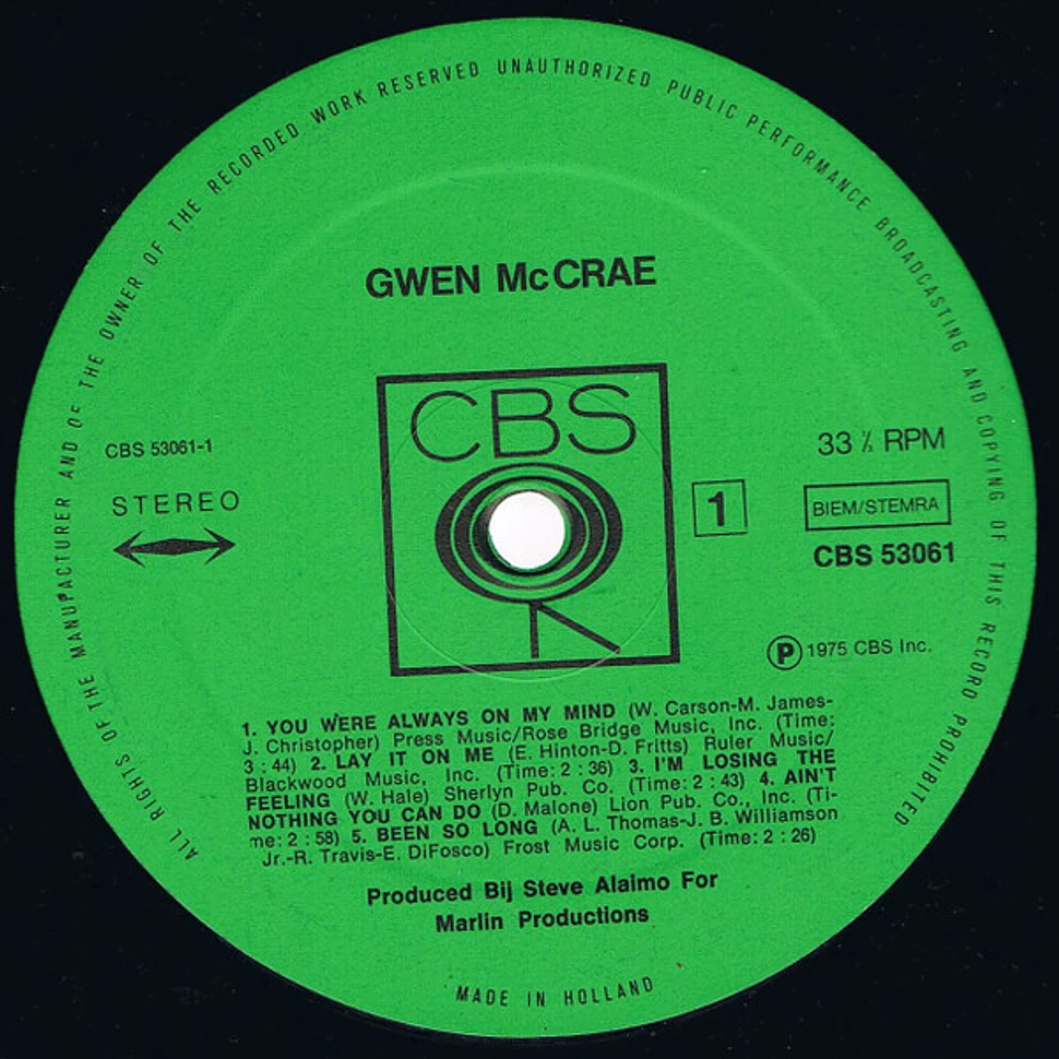 Gwen McCrae - Soul From Miami USA