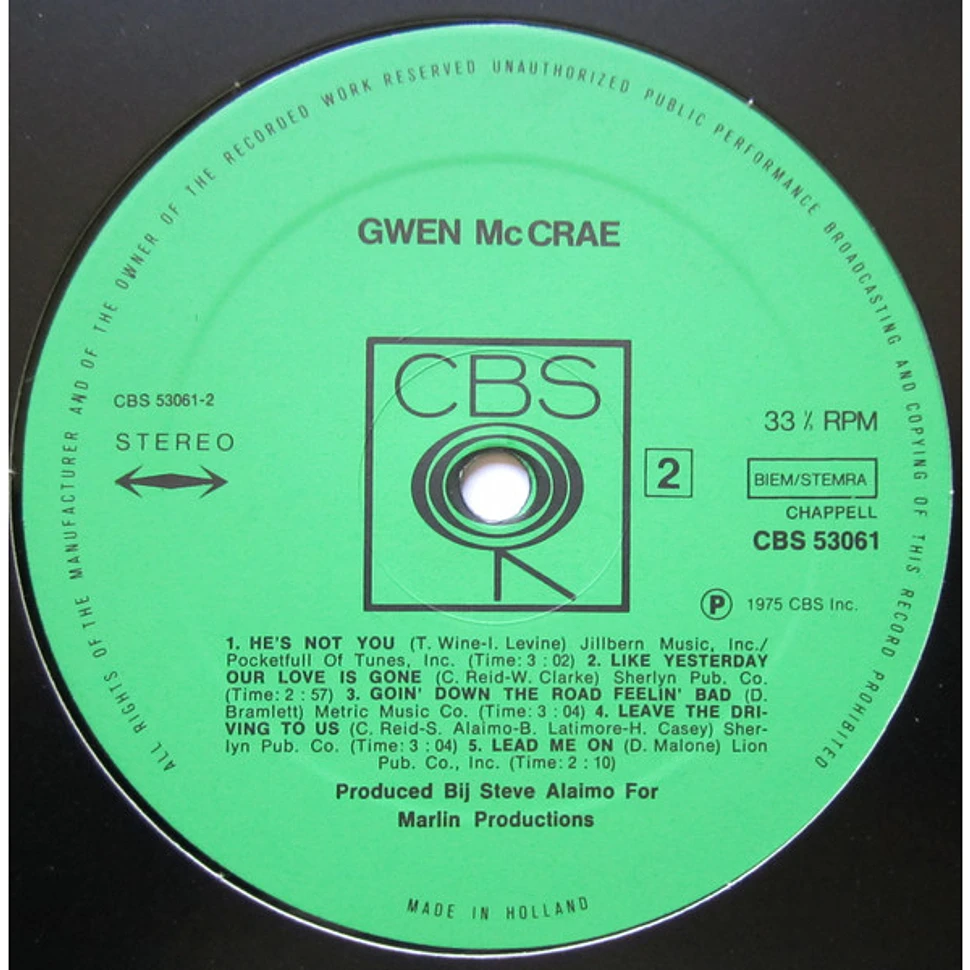 Gwen McCrae - Soul From Miami USA