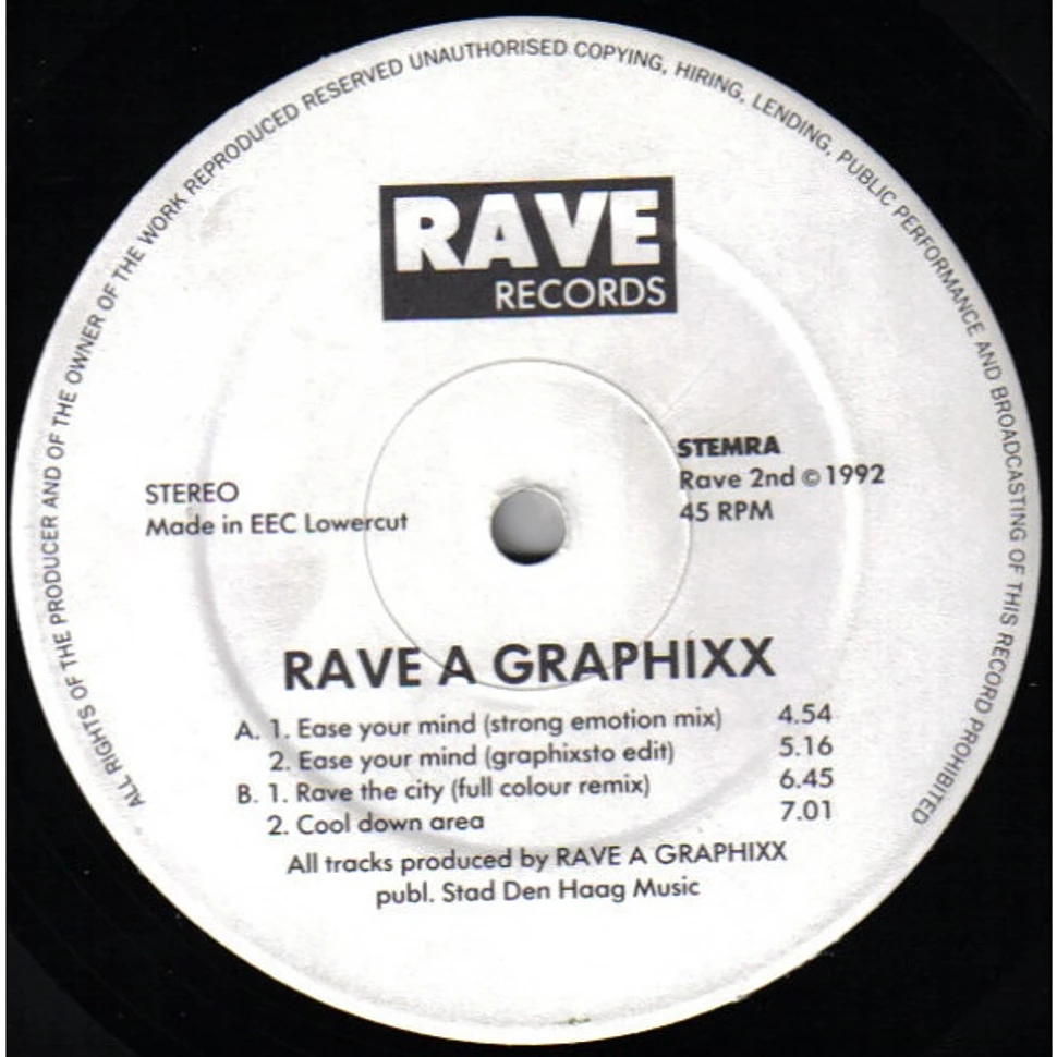 Rave A Graphixx - Ease Your Mind E.P.