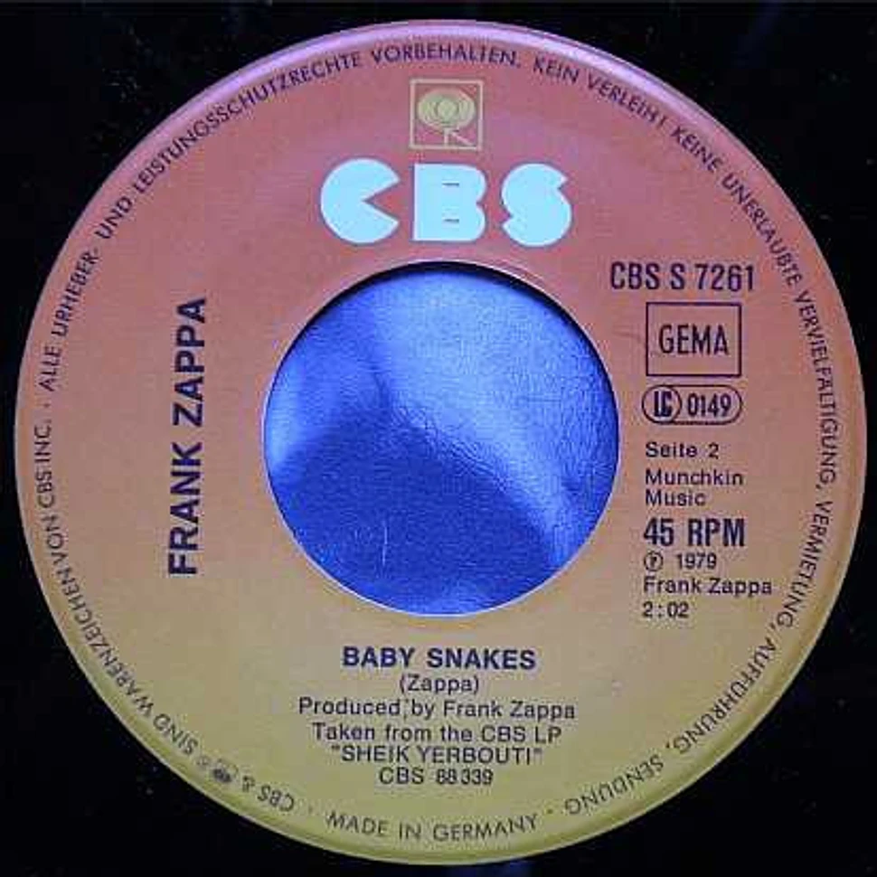 Frank Zappa - Dancin' Fool / Baby Snakes