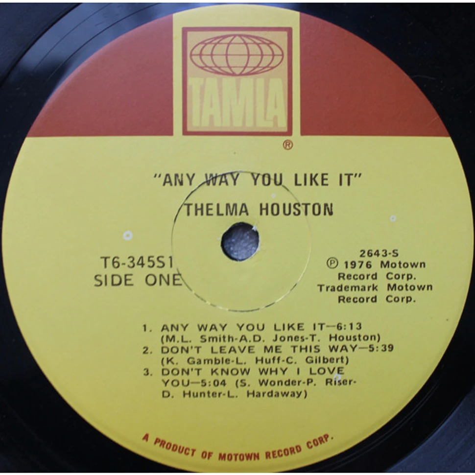 Thelma Houston - Any Way You Like It