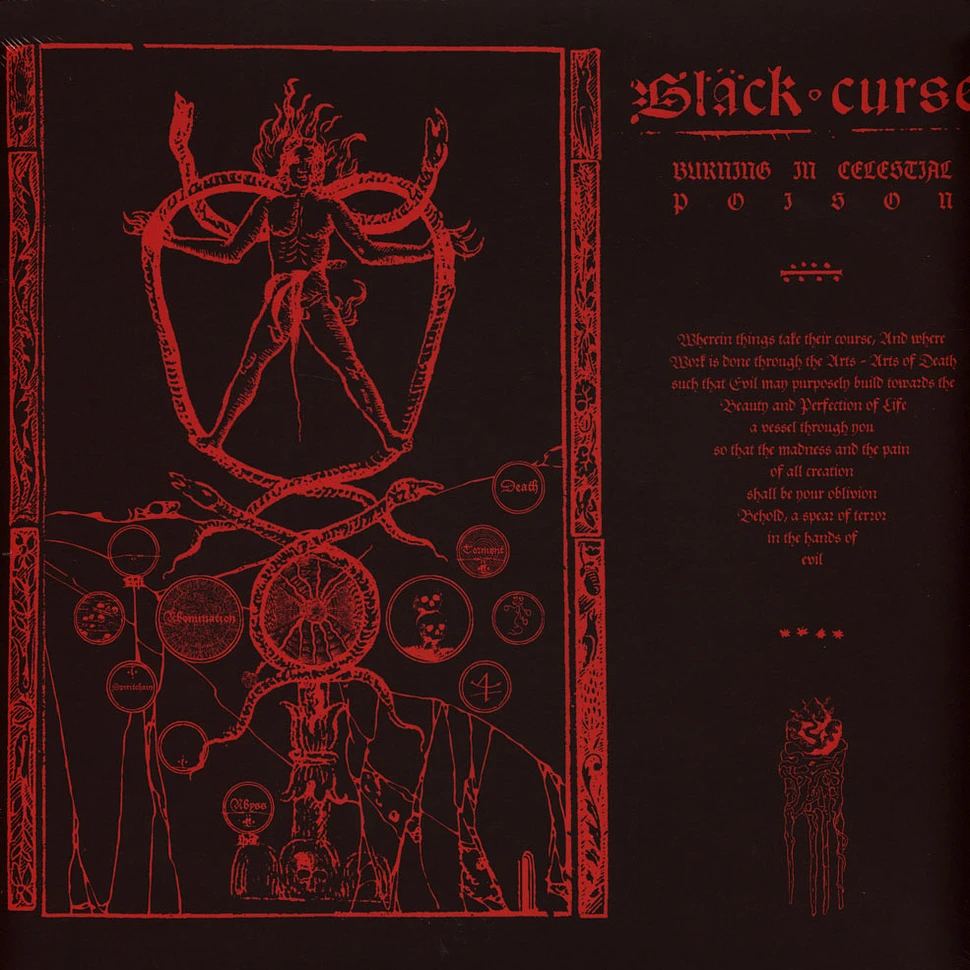 Black Curse - Burning In Celestial Poison Black Vinyl