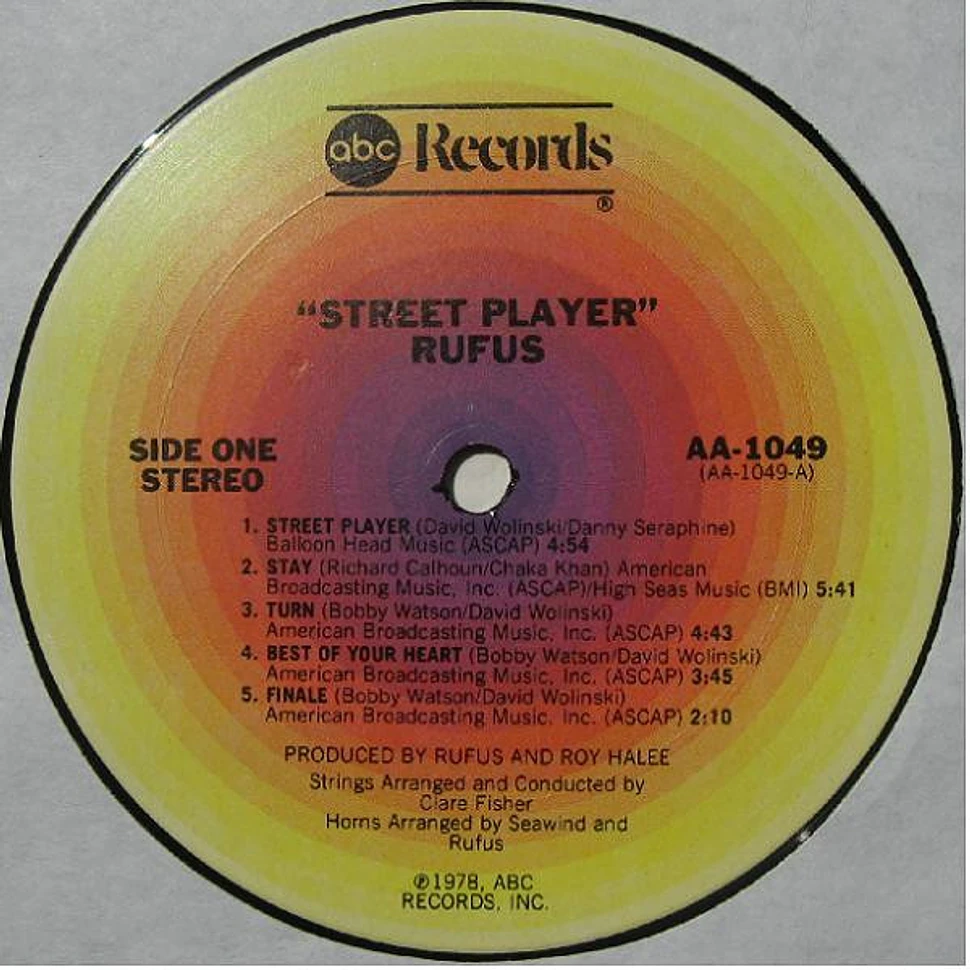 Rufus & Chaka Khan - Street Player